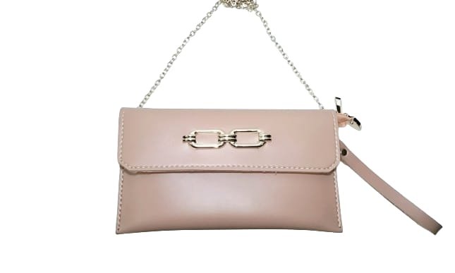 baby pink leather bag